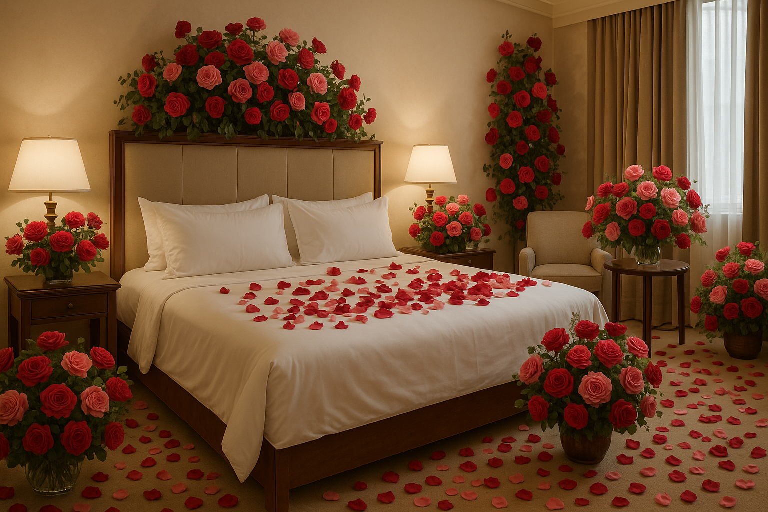 The Art of Hotel Room Decoration with Flowers