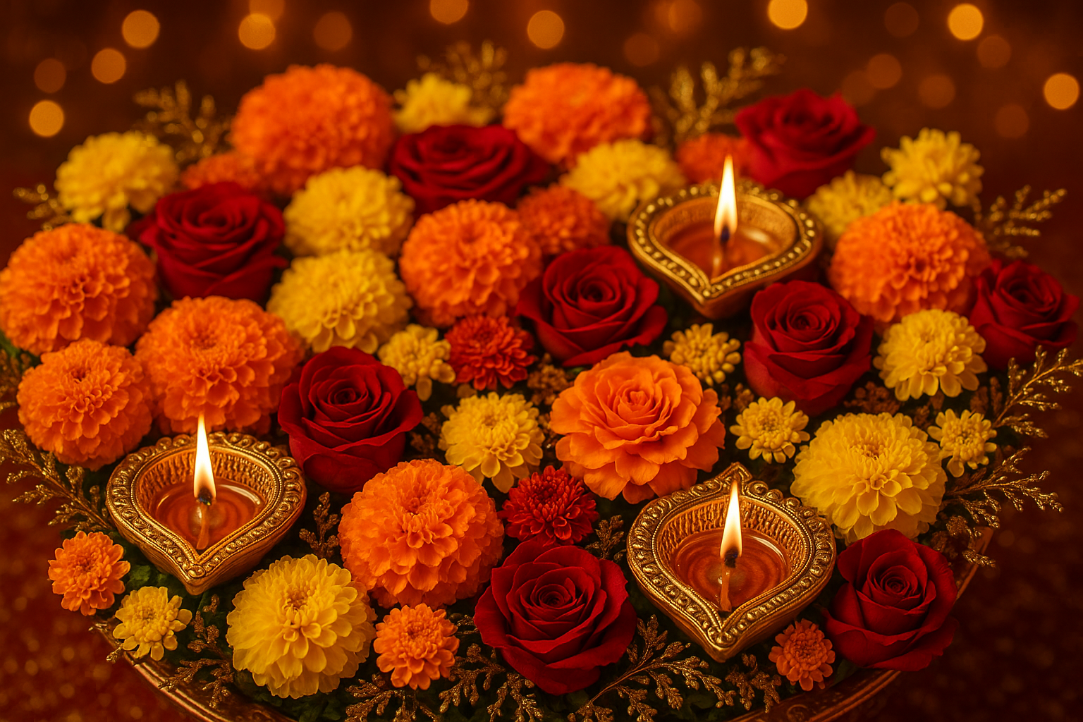 Flowers for Diwali: Blossoms of Light, Love, and Renewal
