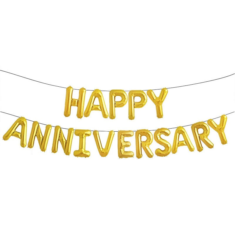 Happy Anniversary Letter Balloons