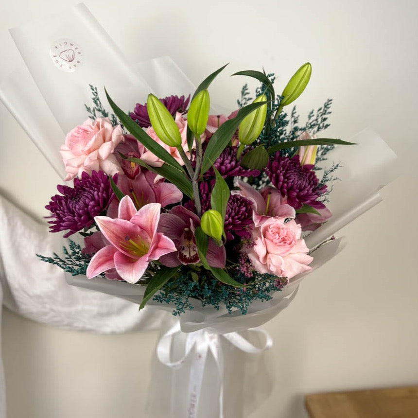 Bouquet for Mom with Lilies