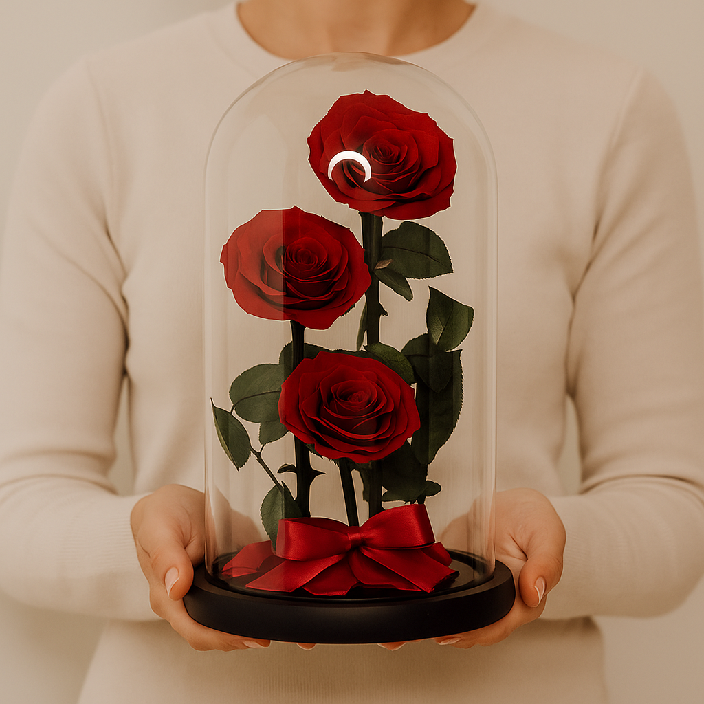 Forever Rose Red (3 Roses)