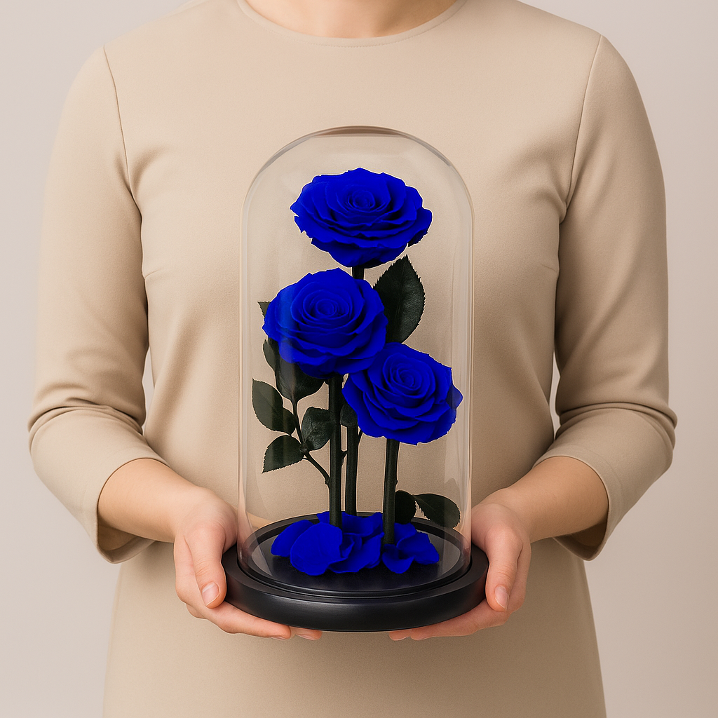 Forever Rose Blue (3 Roses)