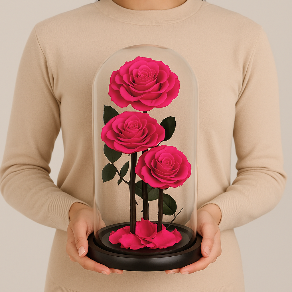 Forever Rose Rosy (3 Roses)