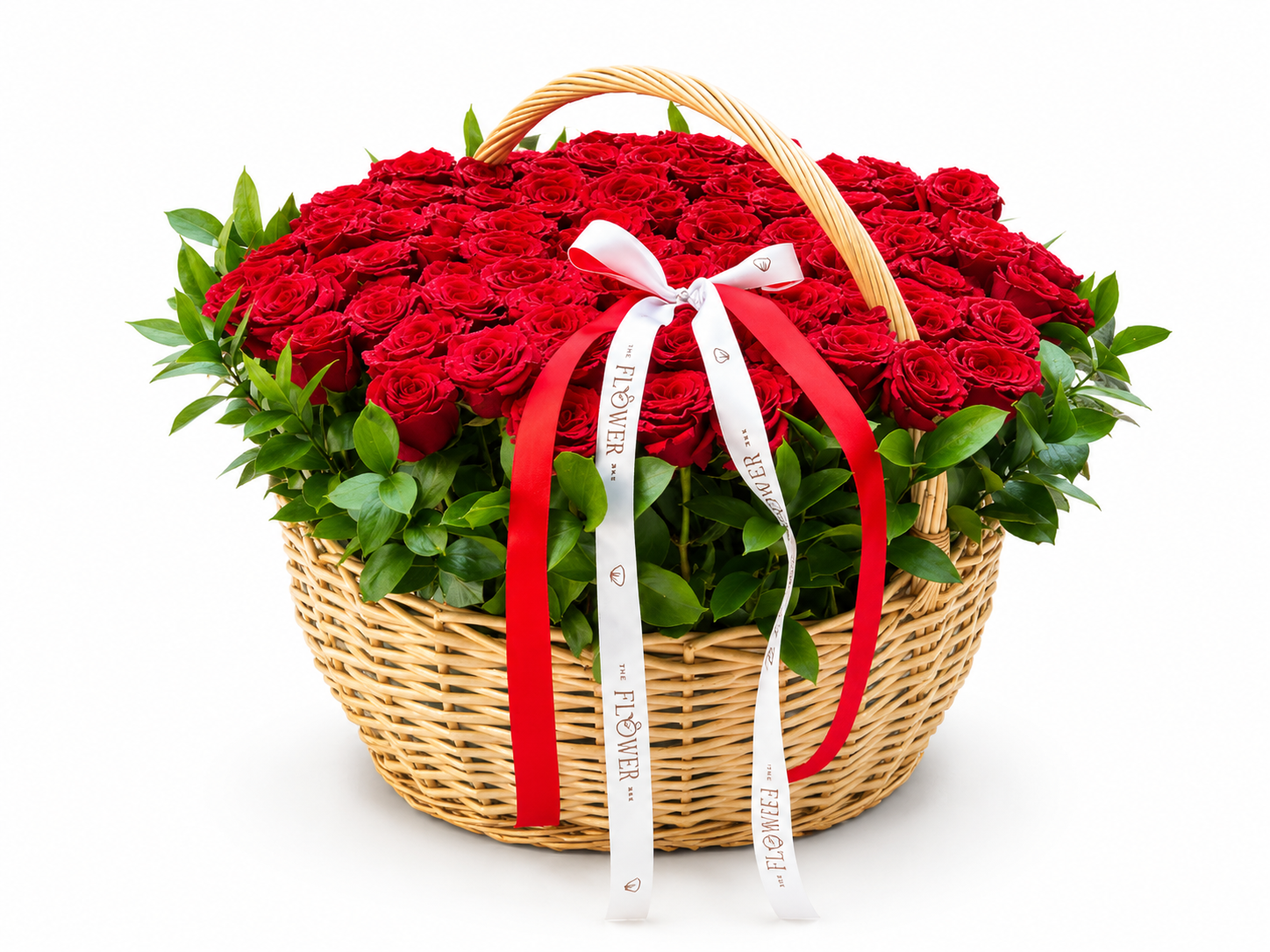 Basket of 101 Red Roses