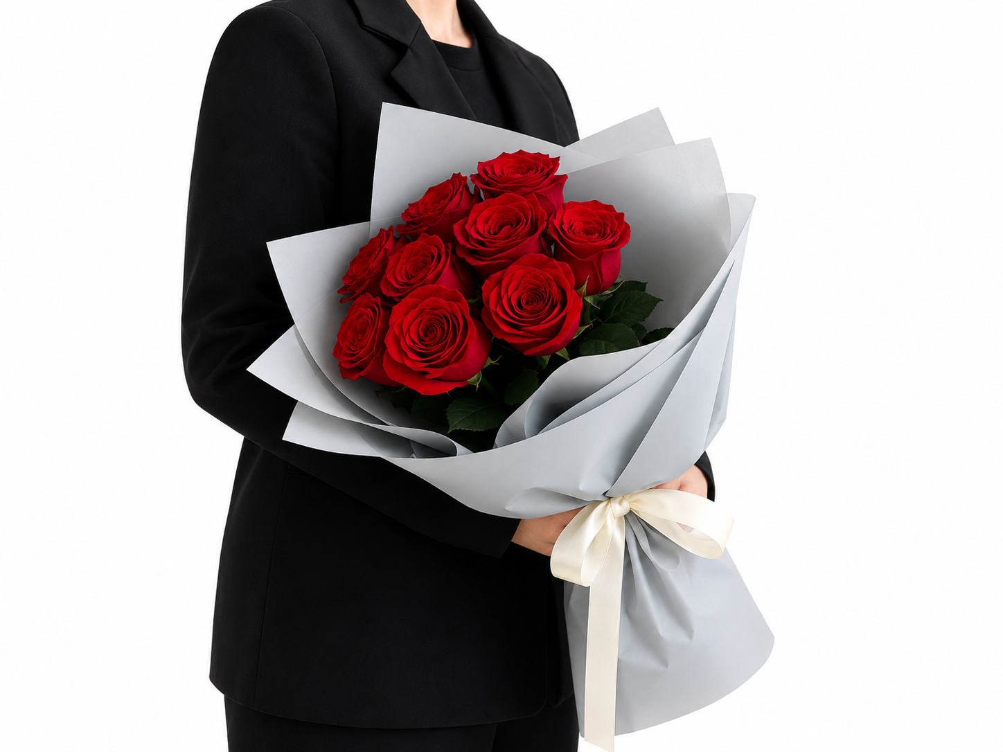 9 Red Roses Bouquet