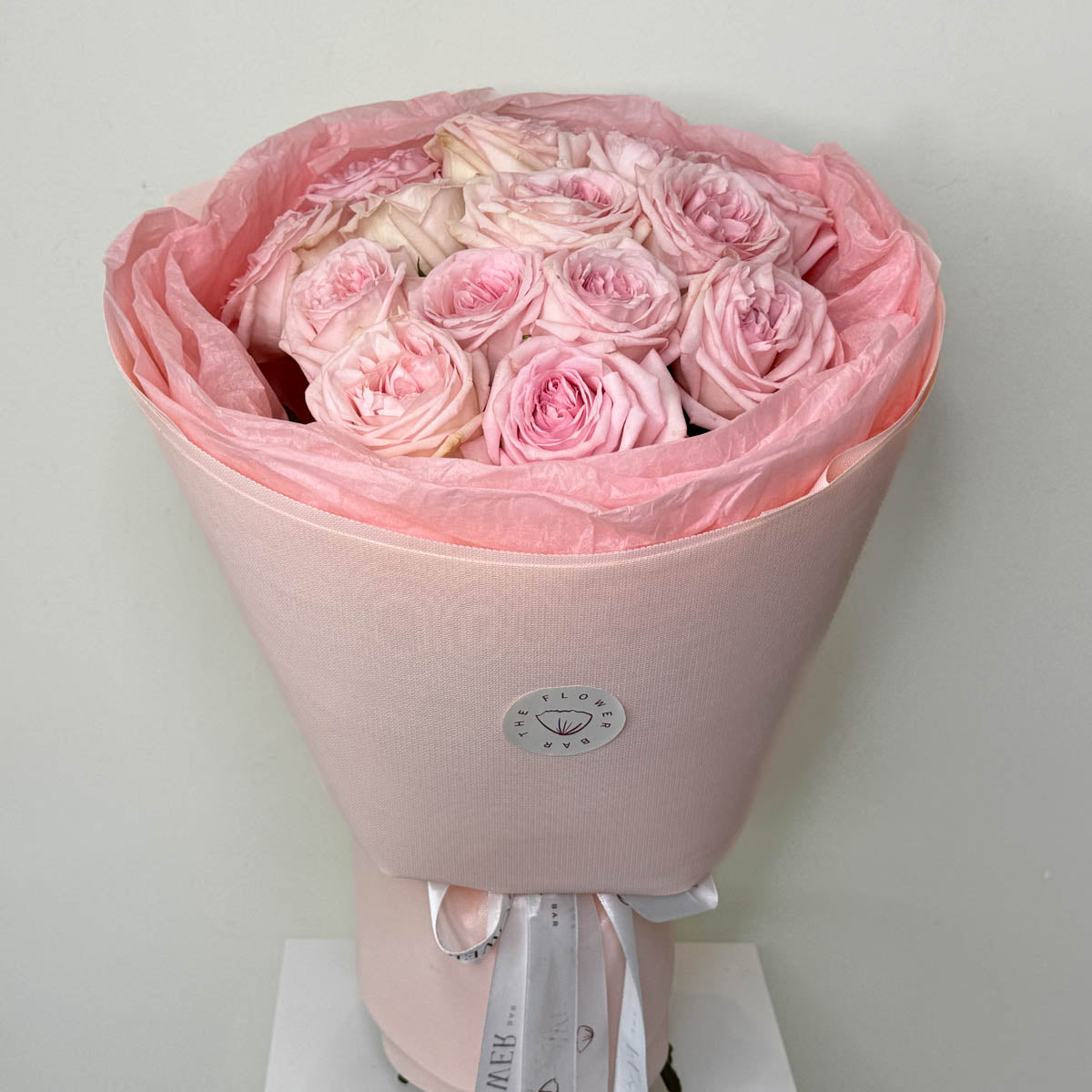 15 Pink O'Hara Roses Bouquet