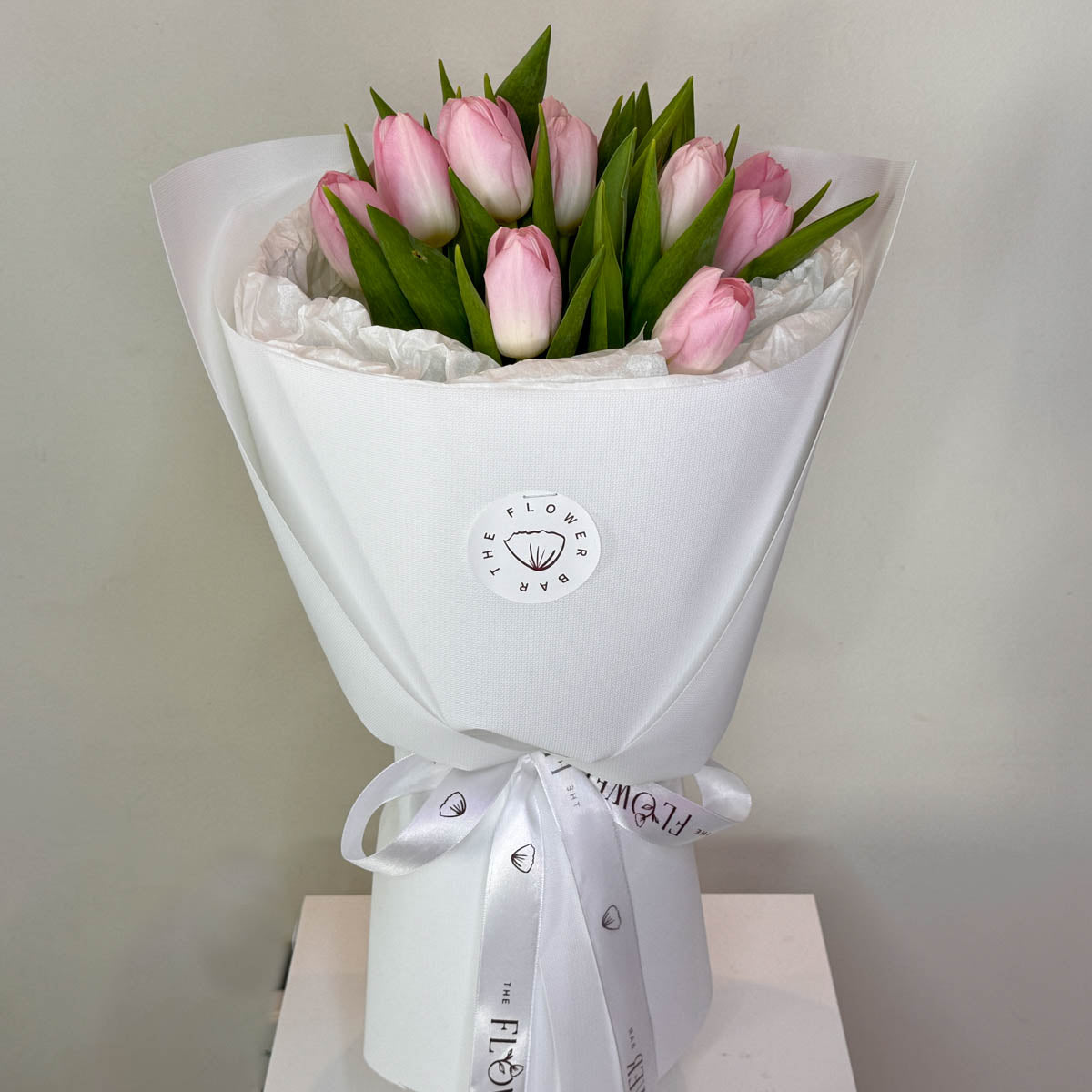 Pink Tulips In White