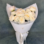 15 White O'Hara Roses Bouquet