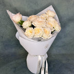 15 White O'Hara Roses Bouquet