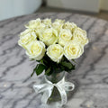 Glass Vase with Roses