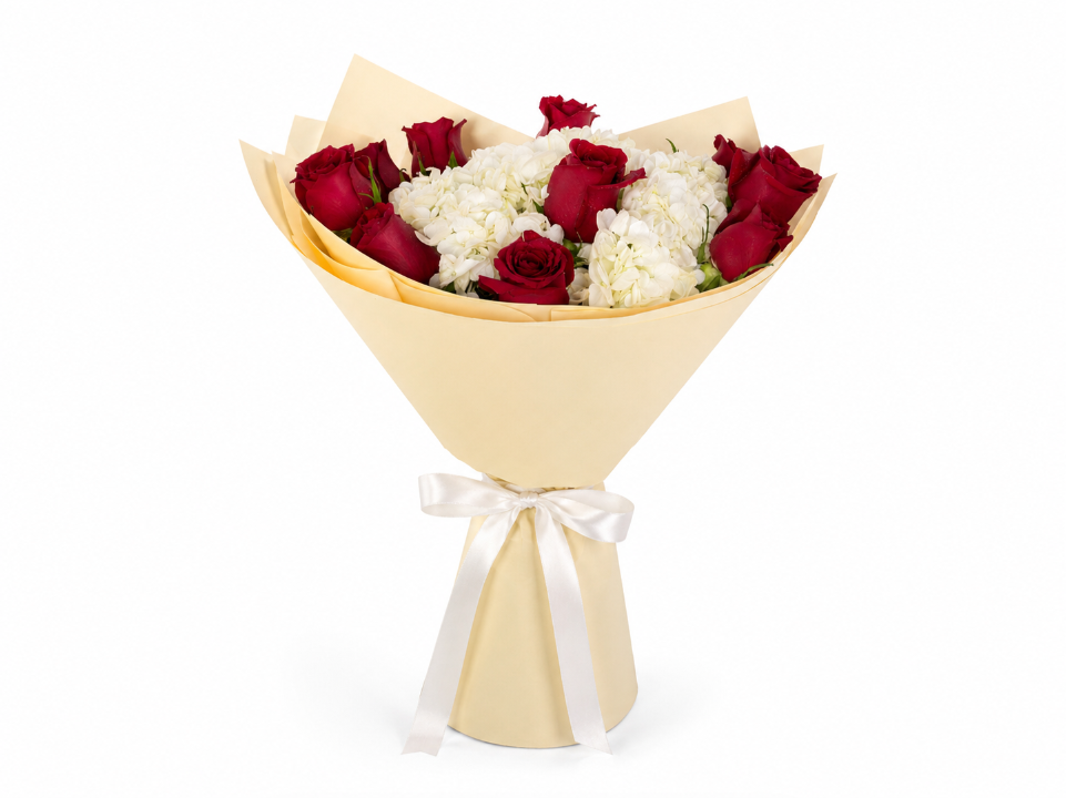 Hydrangea and Roses Bouquet