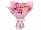 Pink Roses & Carnations Bouquet