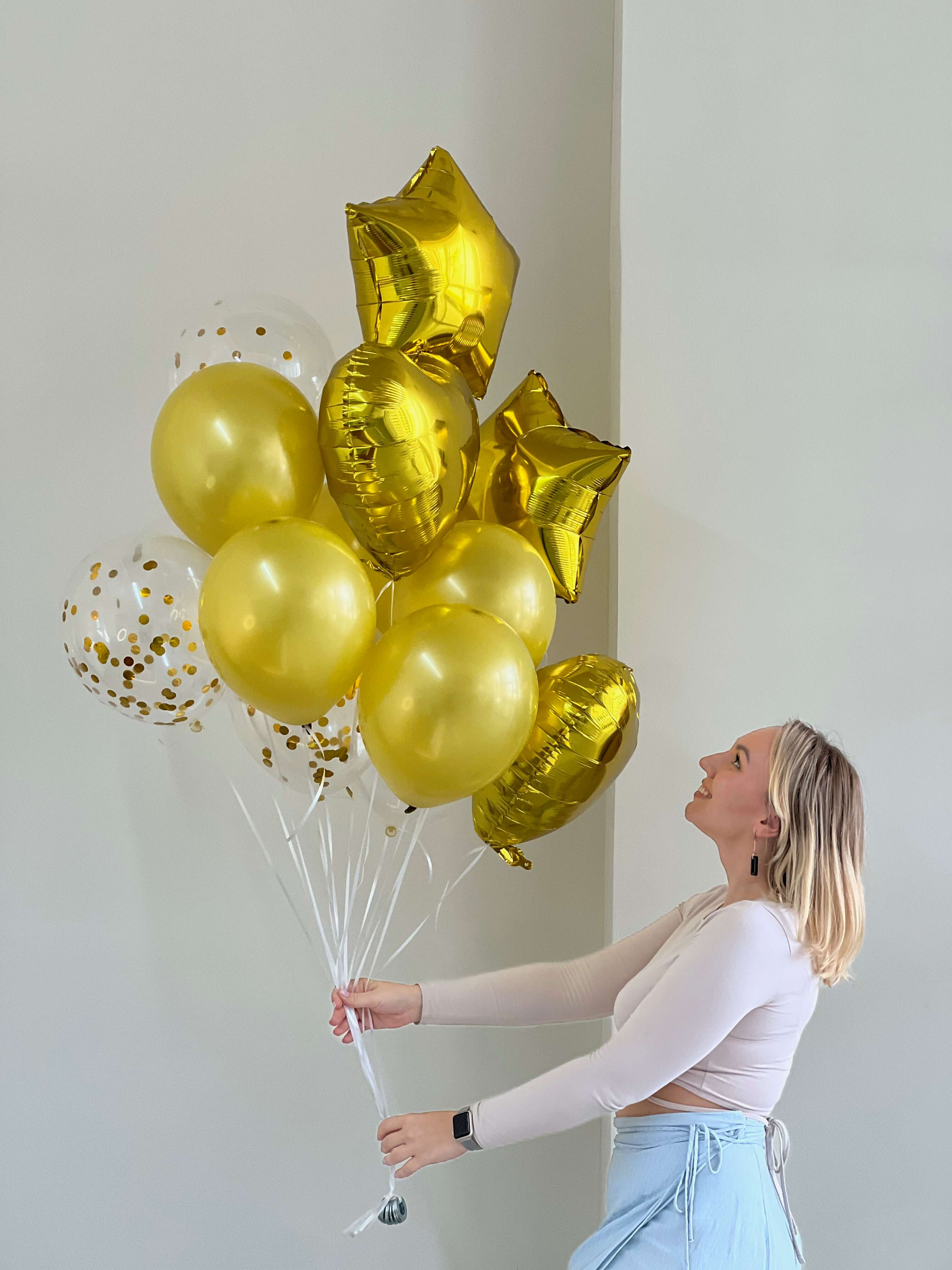 Set Of Gold Balloons