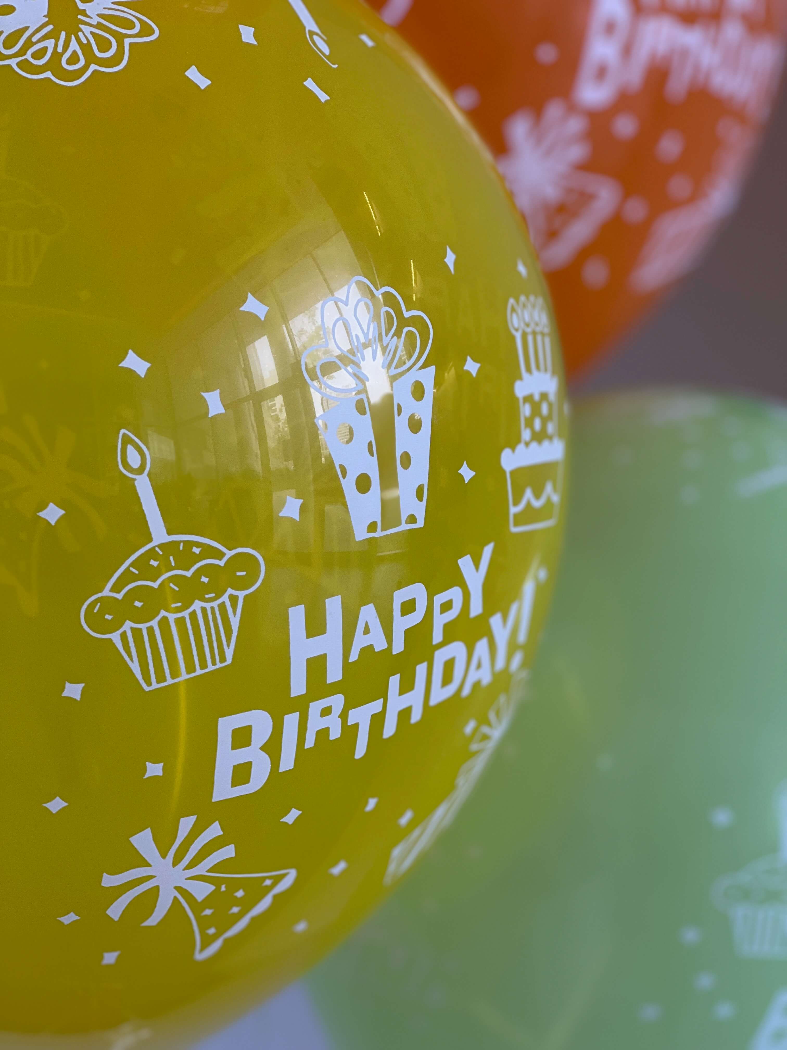 Набор воздушных шаров «С днем рождения»