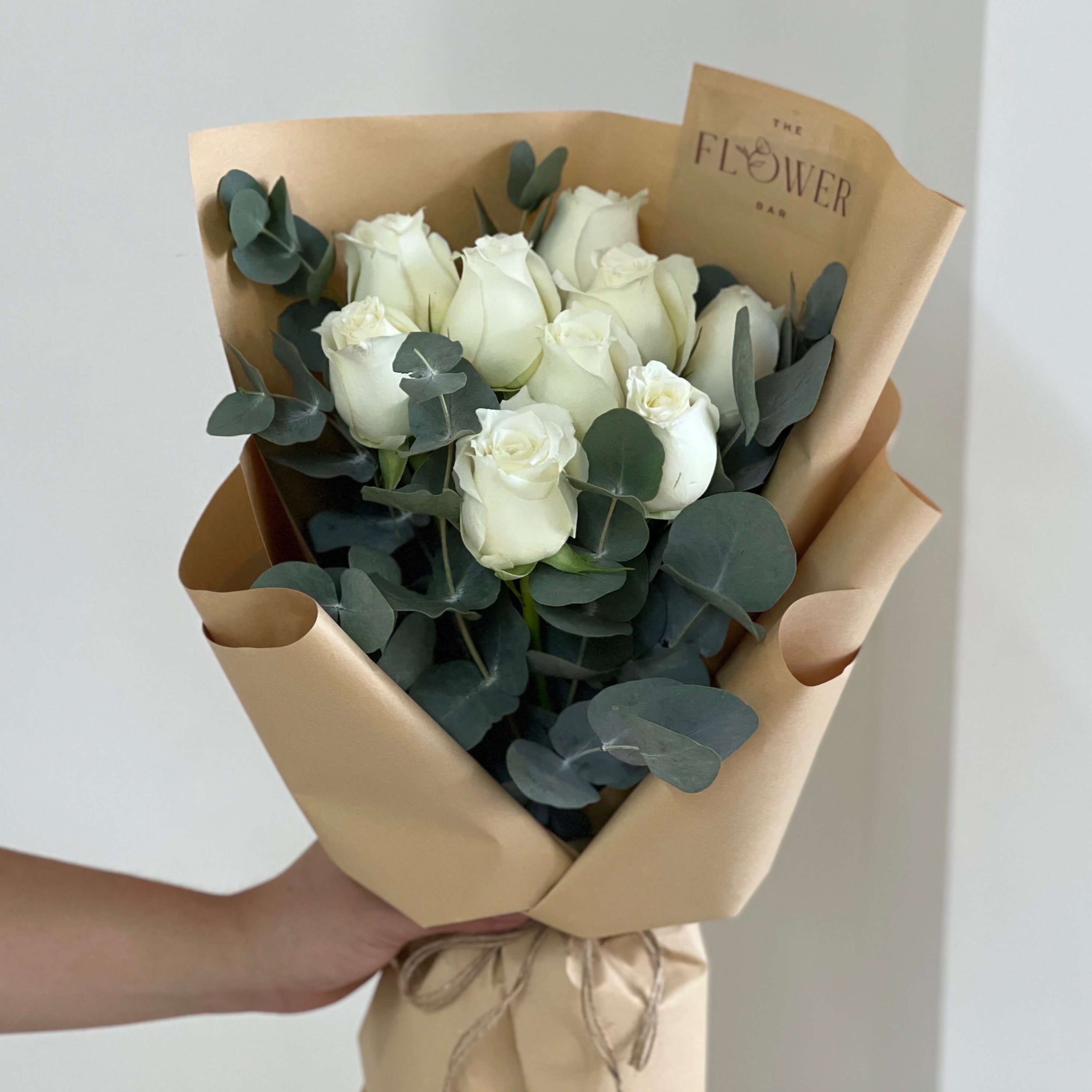 Букет белых роз «Джуд